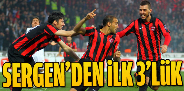 Sergen 3 puanla başladı