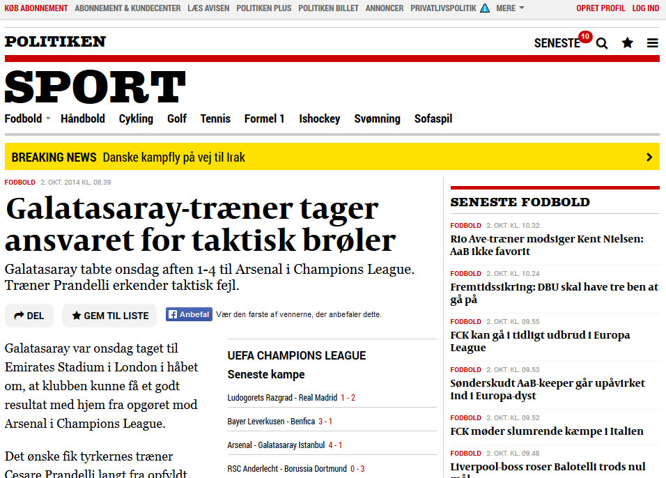 Dış basında Arsenal-G.Saray maçı manşetleri