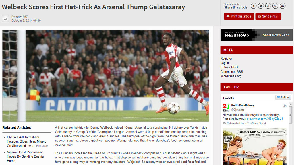 Dış basında Arsenal-G.Saray maçı manşetleri